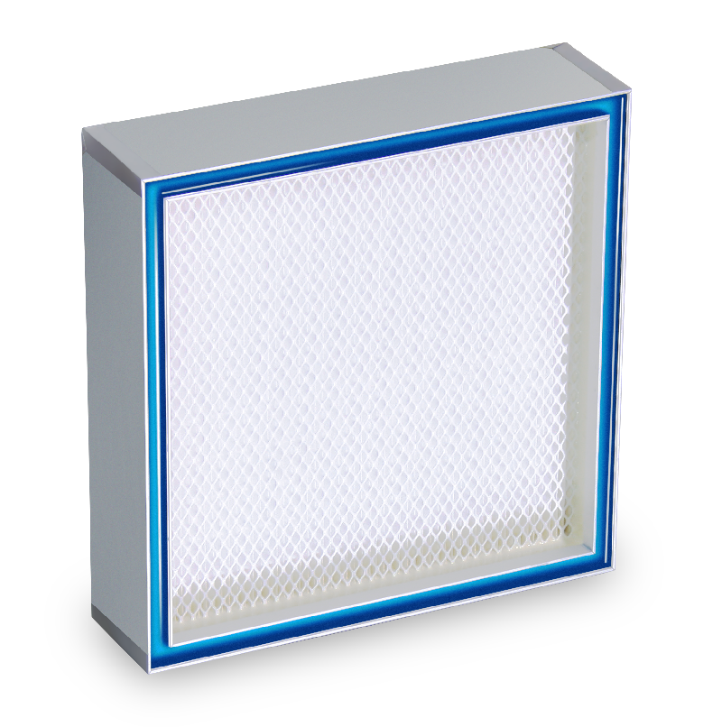 EN 1822 H14 HEPA filter HS-Mikro SF-AL – HS-Luftfilterbau GmbH EN 1822 H14 HEPA filter HS-Mikro SF-AL with gel seal for cleanroom and pharmaceutical production